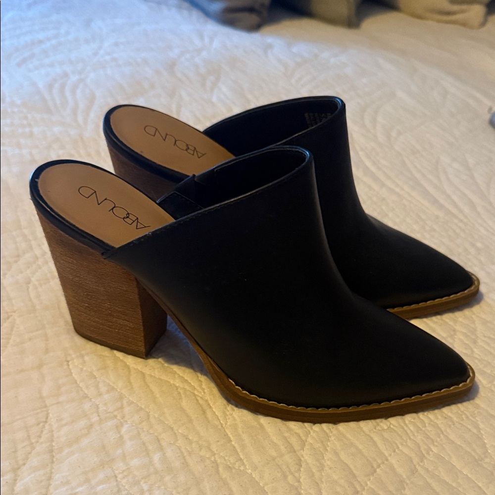 New Abound Black and Brown Women's Mules